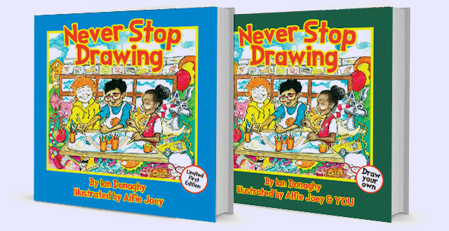 Never Stop Drawing 2 book bundle